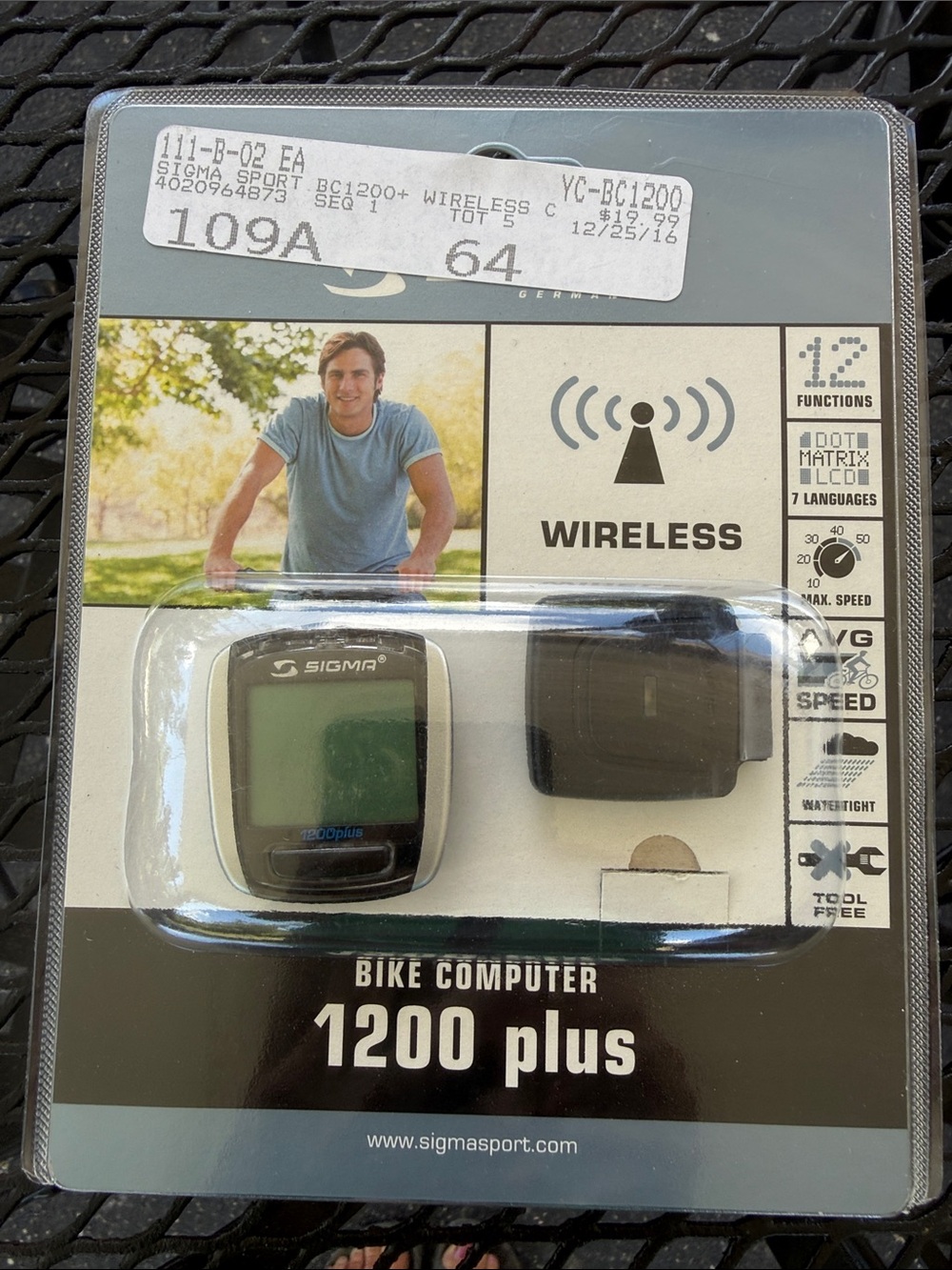 Sigma Sport Bike Wireless Computer 1200 plus.